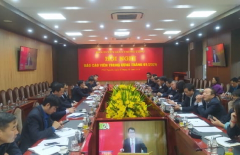 Hội nghị Báo cáo viên Trung ương tháng 1/2024